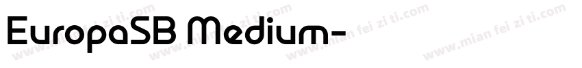 EuropaSB Medium字体转换